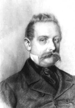 Kreidezeichnung von Erhard Hartung von Hartungen 1858