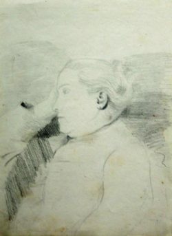 etwa 1885, Selbstporträt