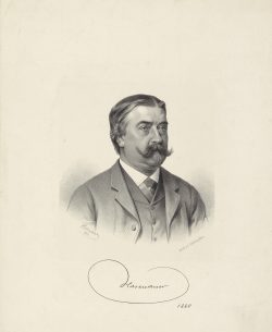 Wien Museum, Inventarnummer HMW 38731; Ludwig Schilling (Drucker), August Schubert (Künstler), Carl von Hasenauer (1833-1894), Architekt, 1880, Wien Museum Inv.-Nr. 38731, CC0 (https://sammlung.wienmuseum.at/objekt/120106/)